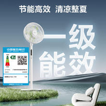 美的 家用轻音立式声控电风扇柔风遥控落地扇台式