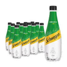 CocaCola/可口可乐 怡泉无糖 瓶装原味饮料 400ml 柠檬味*12瓶