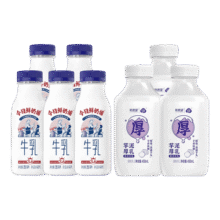 新希望今日鲜奶铺牛乳 低温奶早餐牛奶  纯正牧场奶源 鲜奶铺255ml*5+芋泥450ml*367.7元