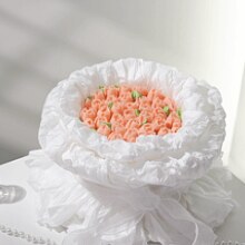 闭眼买：美团外卖/到店 秘境鹿屿CAKE生日蛋糕·冰淇淋·动物奶油 【七夕节】粉色系花束6英寸蛋糕兑换券·1张 可配送可自取 多店可用原价98元 现价64.9元