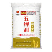 五得利面粉八星雪花小麦粉中筋白面馒头饺子面条包子食材企业团购优选 5kg（10斤面粉）19.5元（需领券）