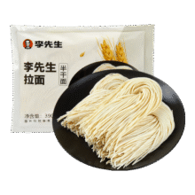 李先生 半干面390g/袋、3人份6.08元包邮（需试用）
