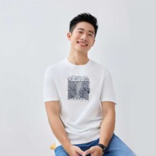 佐丹奴 2025年夏季纯棉城市主题印花男士T恤圆领休闲短袖T恤男款33元
