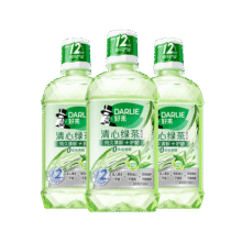 好来(原黑人)清心绿茶漱口水3支装750ml减少细菌除异味0酒精