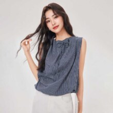 爱依服 商场2025夏季通勤文艺知性风气质优雅设计感时尚女背心59元(超V价更低)