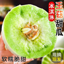 粤迎玉菇甜瓜冰淇淋香甜瓜当季软糯香甜山东水果绿肉当季现货应季生鲜 5斤精选果【单果450g+】净4.5斤