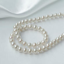 七夕甜蜜礼、PLUS会员：珍珠皇后 PearlQueen S925银淡水珍珠项链 6-7mm 近正圆极强光锁骨链券后424.05元