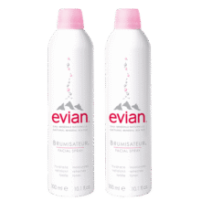依云（evian）矿泉水喷雾300ml*2 敏感肌 补水保湿 定妆爽肤水囤货装88元 (月销2000+)