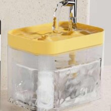 宠物猫咪饮水机 自动循环流动饮水器 透明黄1.5L【额外送3块过滤棉】11.9元（需领券）