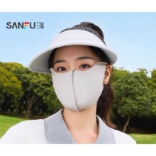 三福 防晒口罩遮阳防紫外线骑行无痕舒适透气防晒面罩夏女2025新款4.68元（需领券）
