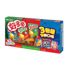 好丽友（orion）好多鱼三连包99g 追剧休闲零食薯条儿童膨化食品七夕情人节礼物7.76元