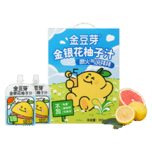 金豆芽金银花柚子汁 100ml*22袋*5件+凑单122.95元（需凑单，主商品合24.59元/件）