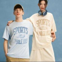 20点：Champion 时尚运动男女同款做旧印花休闲短袖T恤84元