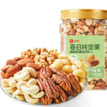 5种纯坚果仁！良品铺子 每日纯坚果 罐装500g￥29.95 1.8折