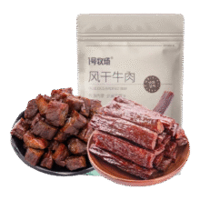 1号牧场 风干牛肉 500克、需凑单53.29元+凑17.91元
