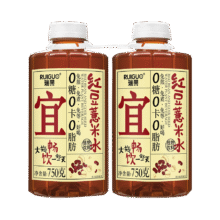 需换购：瑞果 红豆薏米水 750g*2瓶9.9元包邮
