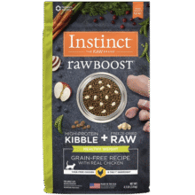 INSTINCT天然百利猫粮进口生鲜冻干低卡减重控体健美成猫粮 原食生鲜 控制体重 4.5磅/2kg
