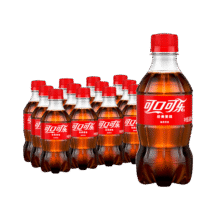 小程序、PLUS会员：可口可乐 经典可乐 碳酸饮料 300ml 12瓶11.9元包邮