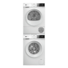 超级嗨购日预售：BOSCH/博世 洗烘套装 252A0A+2520A2 10kg 云朵白Plus WGE252A0AW+WQA2520A2W