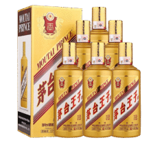 茅台王子酒 金王子 酱香型白酒  喜酒 升学宴 金榜题名 53度 500mL 6瓶1018元（需领券）