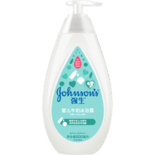 强生（Johnson）婴儿牛奶沐浴露500ml 男女宝宝儿童青少年沐浴保湿乳液全家可用