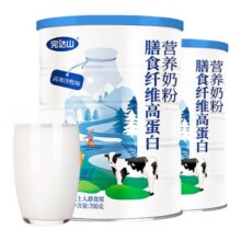 完达山膳食纤维高蛋白营养奶粉700g*2罐全家营养奶粉10.1元