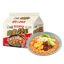 白象 方便面 面饼120克红烧牛肉面139g*5袋 大面饼袋装泡面五连包12.2元 (券后省20,月销6w+)