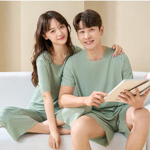 有券的上：BONAS 宝娜斯 睡衣 可外穿男士家居服套装券后17.9元