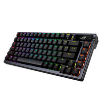玩家国度 ROG 夜魔 81键 2.4G蓝牙 多模无线机械键盘 黑色 NX冰暴灰轴 RGB