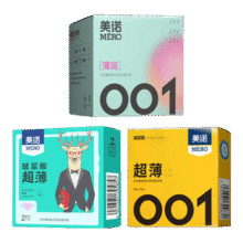 美诺玻 超薄延时安全套情趣夫妻成人用品 ?润薄10只+超薄便携5只
