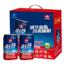 以岭怡梦饮料调节血脂改善睡眠酸枣桑椹陈皮茯苓菊花350ml*24罐送礼盒