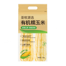 圣牧 有机黄糯玉米段 1.76kg24.9元（需领券）(微信小程序购买)