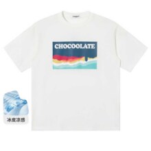 17日10点：i.t  CHOCOOLATE 海浪印花T恤 男子基础款短袖
