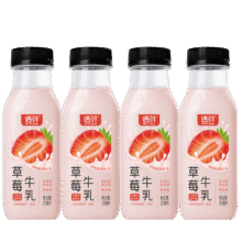 新希望 遇鲜鲜果奶草莓牛奶255mL*4瓶清新美味 0添加香精71.46元（需领券，合11.91元/件）