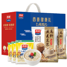 西麦黑芝麻核桃粉燕麦礼盒1050g冲饮早餐营养代餐送礼佳品