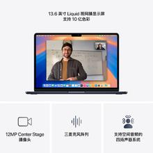 苹果 Apple AI笔记本/2025款MacBookAir13英寸M4(10+10核)24G512G午夜色电脑MC6C4CH/A
