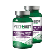 维倍思美国进口绿十字猫草片泌尿片VetsBest猫咪化毛球片植物化毛猫片化毛吐毛球 绿十字猫草片180片（发60片*3瓶）