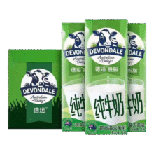 德运原装进口德运脱脂纯牛奶1L【临期清仓】17.9元（合8.95元/件）