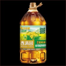 香满园天天谷香 浓香菜籽物理压榨植物食用调和油5L桶装煎炸炒81.8元