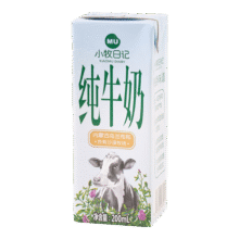 小牧日记 内蒙古沙漠纯牛奶3.2g蛋白质单盒200ml全脂营养早餐伴侣 3.2g乳蛋白纯牛奶1盒