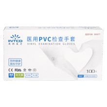 英科医疗（INTCO）一次性手套PVC手套中码100只家务清洁洗碗烘焙防水加厚防护手套