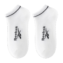 锐步（Reebok）新品袜子纯色简约短袜男女款透气亲肤运动防掉跟船袜船袜 白色（2双组合） 均码6.9元 (券后省13,月销2000+)