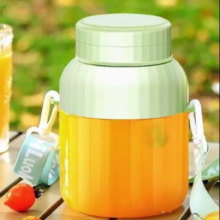 榨汁机便携小型 草绿色800ml  38叶刀+一杯双盖