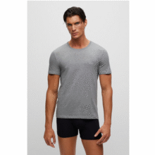 BOSS Hugo Boss 雨果·博斯 男士经典徽标短袖T恤打底衫 3件装/3色198.96元包邮（66.32元/件）