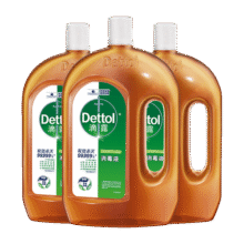 滴露（Dettol）消毒液消毒水衣物除菌液 灭活H3N2流感病毒杀菌除螨非84酒精 滴露经典消毒液 1.8L 3瓶
