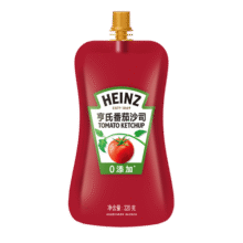 亨氏(Heinz) 番茄酱 袋装番茄沙司 意大利面薯条酱 320g 卡夫亨氏出品7.9元 (月销9w+)