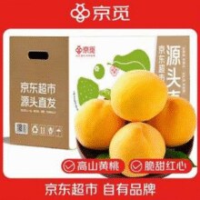 桃中之王！京觅 湖南炎陵黄桃 净重3斤 单果150g+￥14.26 比上一次爆料降低 ￥10.64
