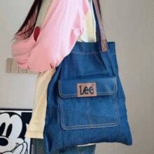LEE 时尚休闲单肩托特包帆布包￥43.70