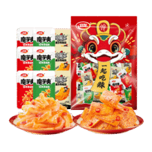 卫龙魔芋爽素毛肚混合口味礼包666g辣条休闲零食生日礼物送女友29.9元 (月销1w+)