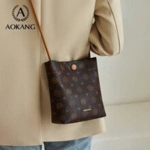 AOKANG 奥康 复古印花托特包单肩斜挎包BG703278 两色